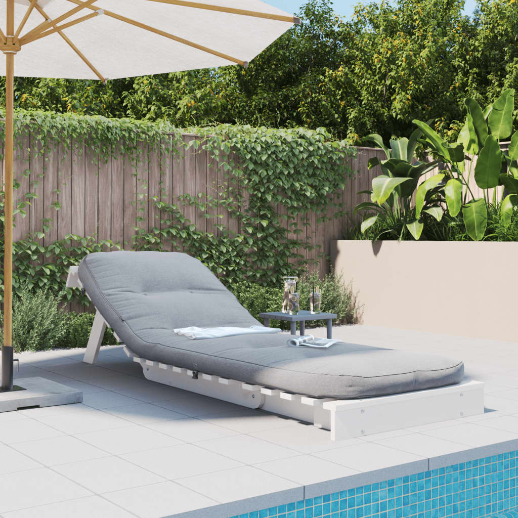 Futonsofa Med Madrass Hvit 70X206X11 Cm Heltre Furu