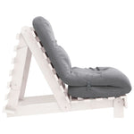 Futonsofa Med Madrass Hvit 70X206X11 Cm Heltre Furu