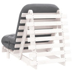 Futonsofa Med Madrass Hvit 70X206X11 Cm Heltre Furu