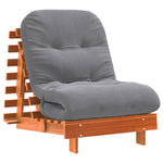 Futonsofa Med Madrass Voksbrun 70X206X11 Cm Heltre Furu