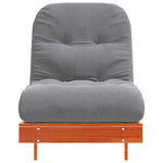 Futonsofa Med Madrass Voksbrun 70X206X11 Cm Heltre Furu