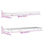 Futonsofa Med Madrass 70X206X11 Cm Impregnert Furu