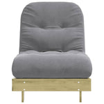 Futonsofa Med Madrass 70X206X11 Cm Impregnert Furu