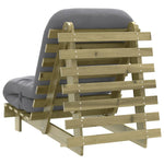 Futonsofa Med Madrass 70X206X11 Cm Impregnert Furu