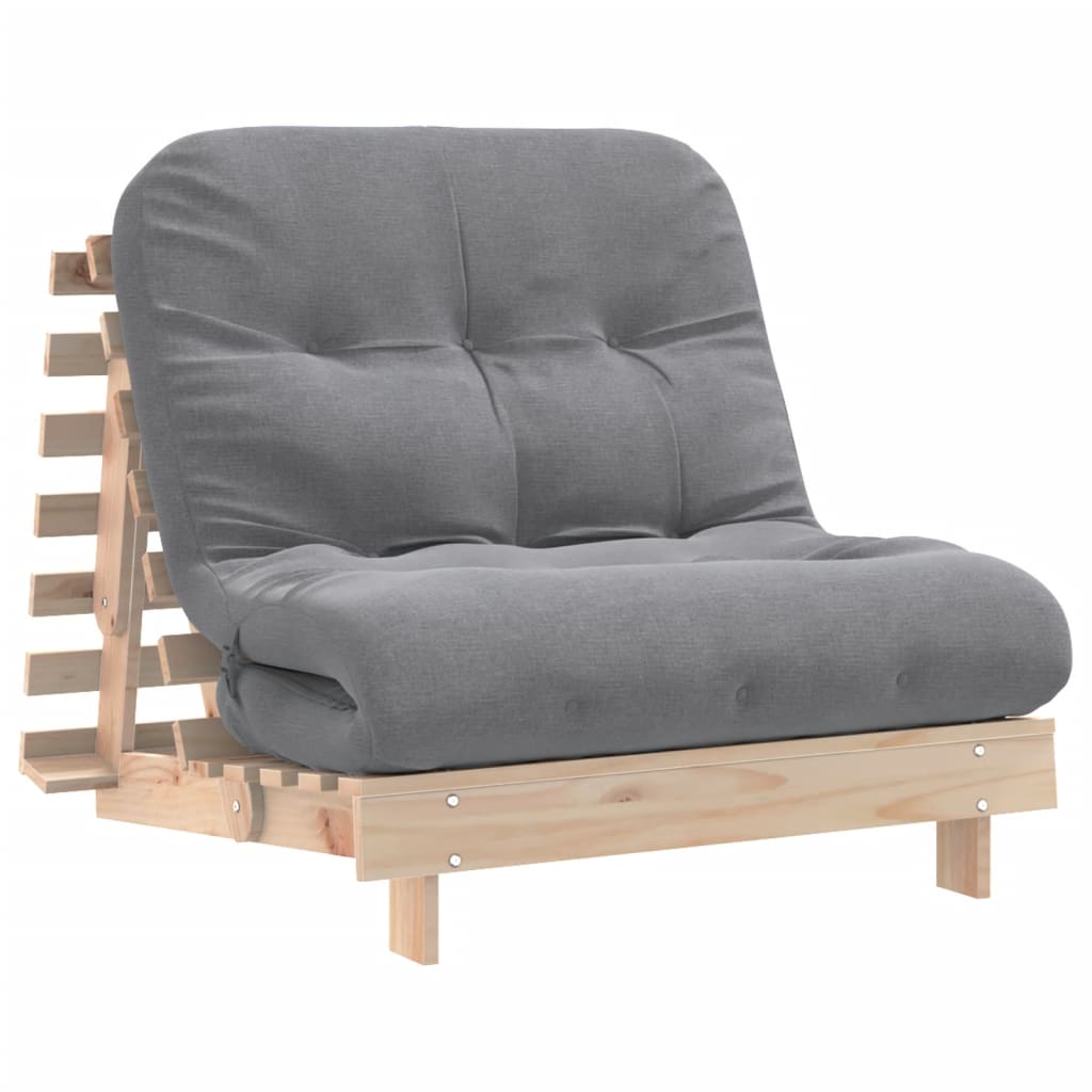 Futonsofa Med Madrass 80X206X11 Cm Heltre Furu