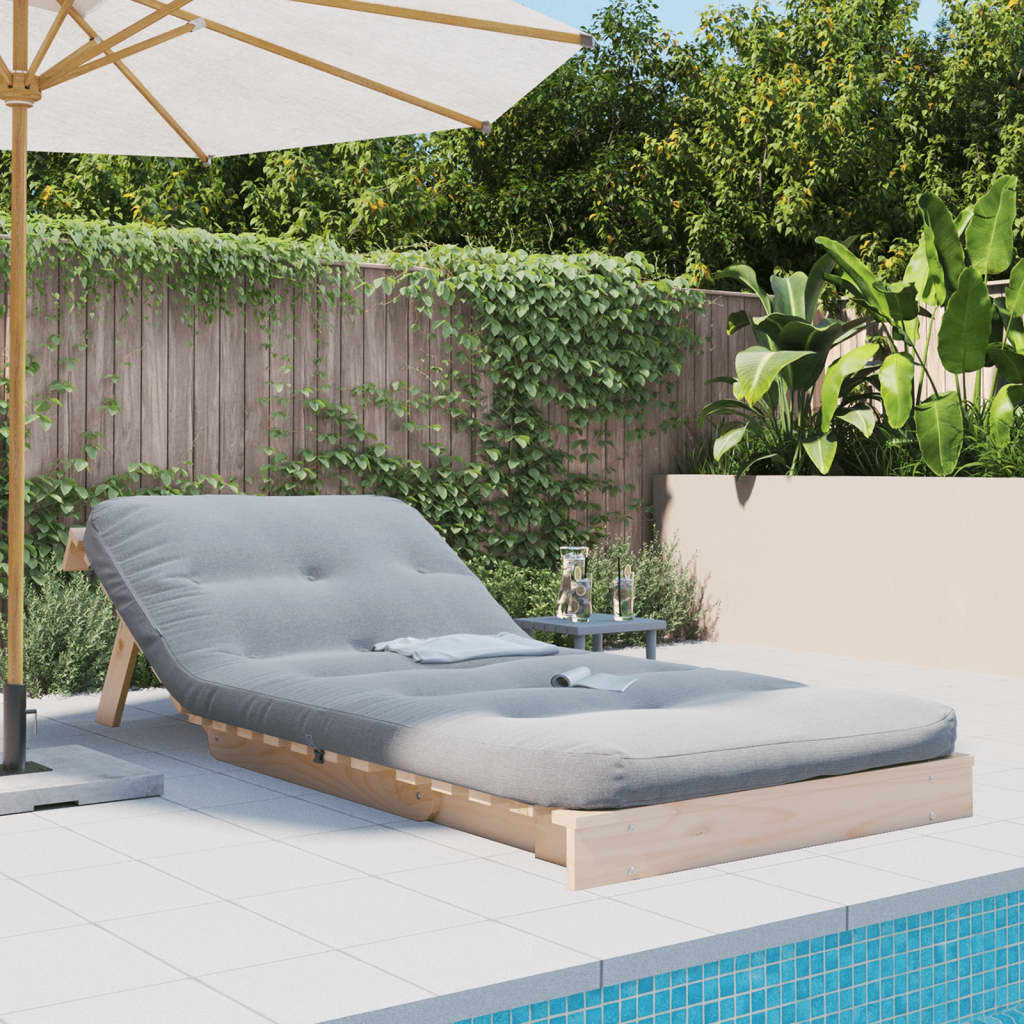 Futonsofa Med Madrass 80X206X11 Cm Heltre Furu