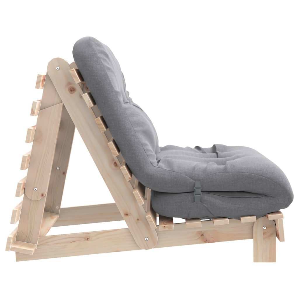 Futonsofa Med Madrass 80X206X11 Cm Heltre Furu