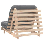 Futonsofa Med Madrass 80X206X11 Cm Heltre Furu
