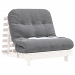 Futonsofa Med Madrass Hvit 80X206X11 Cm Heltre Furu
