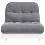 Futonsofa Med Madrass Hvit 80X206X11 Cm Heltre Furu