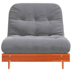 Futonsofa Med Madrass Voksbrun 80X206X11 Cm Heltre Furu