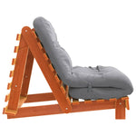 Futonsofa Med Madrass Voksbrun 80X206X11 Cm Heltre Furu