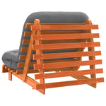 Futonsofa Med Madrass Voksbrun 90X206X11 Cm Heltre Furu