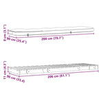 Futonsofa Med Madrass 90X206X11 Cm Impregnert Furu