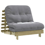 Futonsofa Med Madrass 90X206X11 Cm Impregnert Furu
