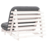 Futonsofa Med Madrass Hvit 100X206X11 Cm Heltre Furu