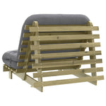 Futonsofa Med Madrass 100X206X11 Cm Impregnert Furu