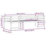 Sengeramme For Barn 80X200 Cm Heltre Furu