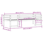 Sengeramme For Barn 90X200 Cm Heltre Furu