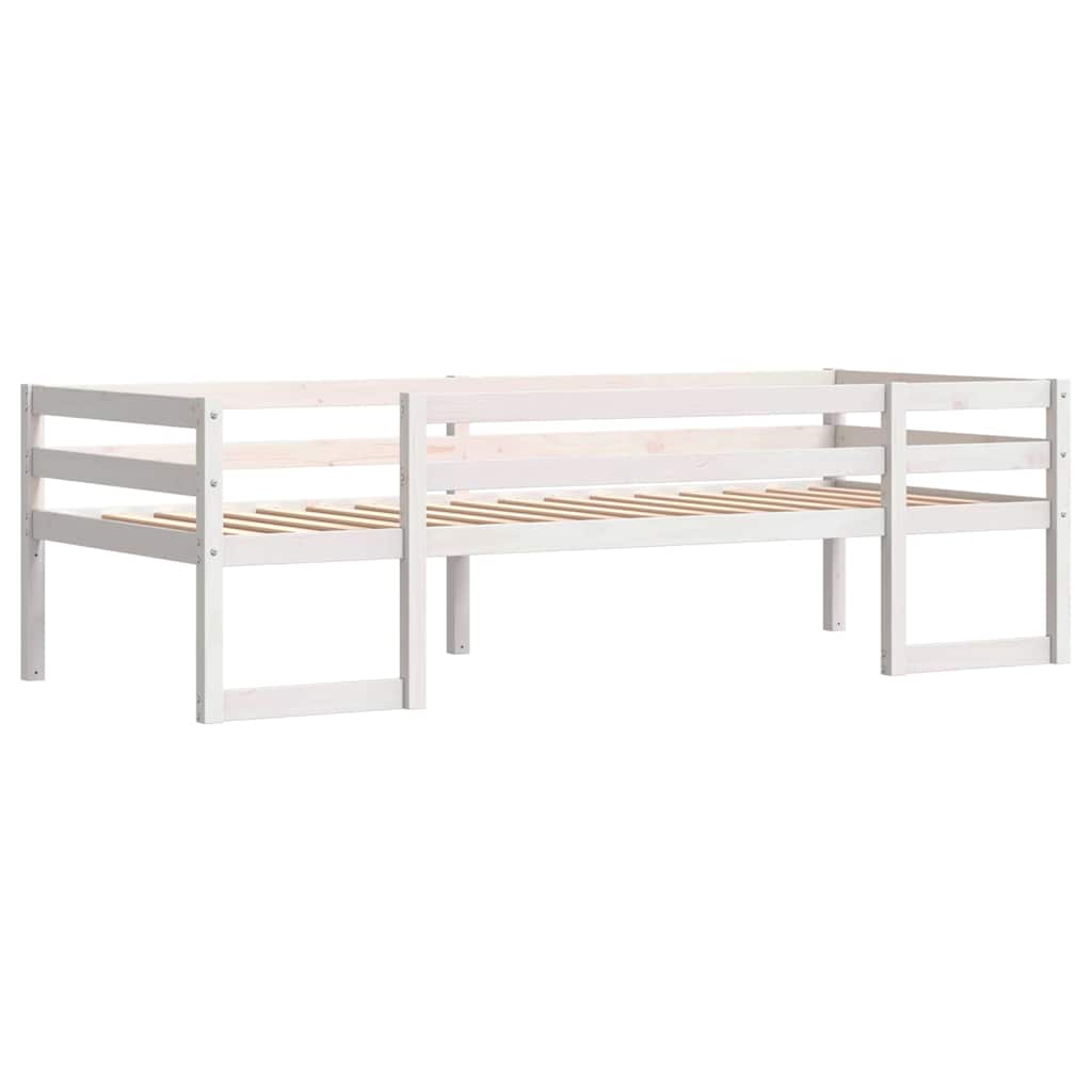 Sengeramme For Barn Hvit 90X190 Cm Heltre Furu