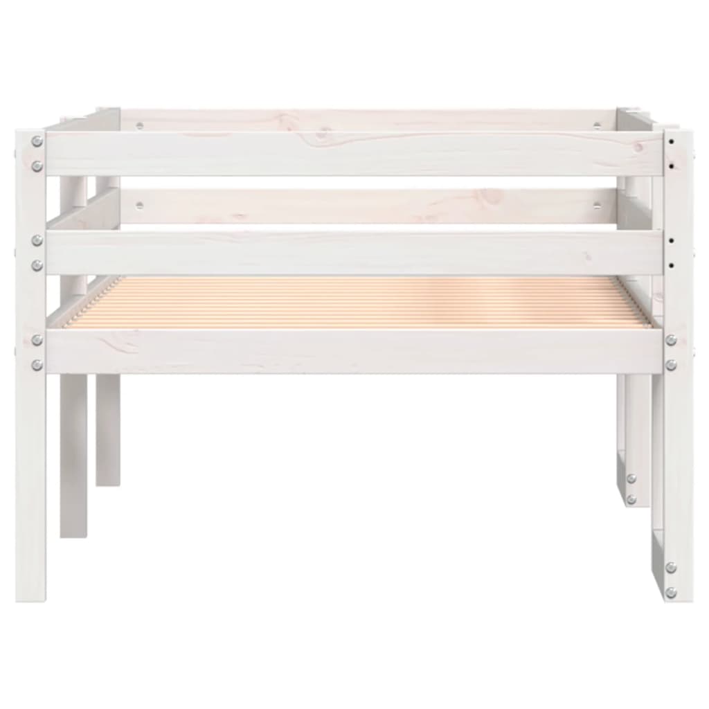 Sengeramme For Barn Hvit 90X190 Cm Heltre Furu