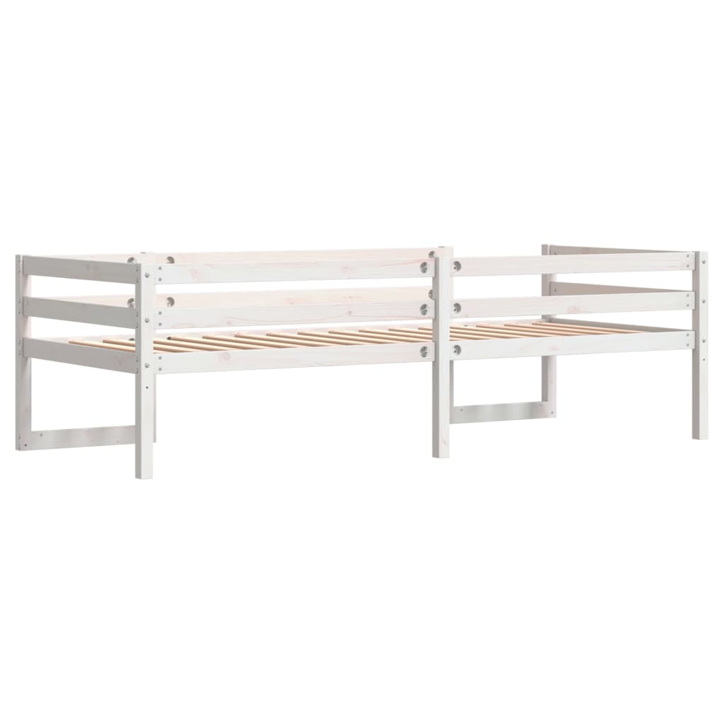 Sengeramme For Barn Hvit 90X190 Cm Heltre Furu