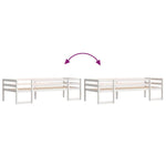 Sengeramme For Barn Hvit 90X190 Cm Heltre Furu