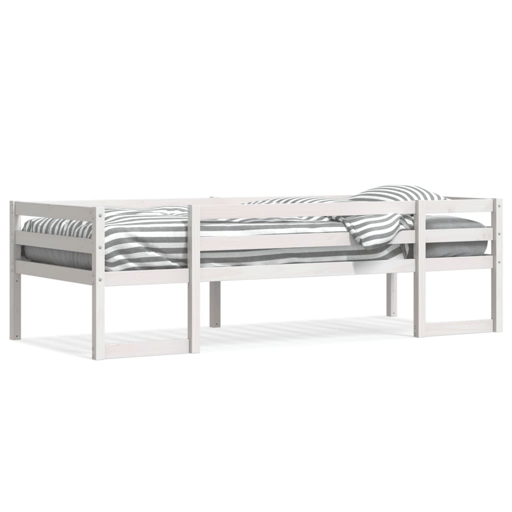 Sengeramme For Barn Hvit 75X190 Cm Heltre Furu