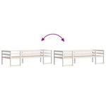 Sengeramme For Barn Hvit 75X190 Cm Heltre Furu
