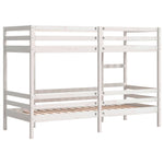 Køyeseng Hvit 75X190 Cm Heltre Furu