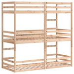 Trippel Køyeseng 80X200 Cm Heltre Furu