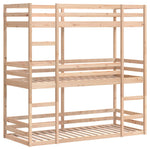 Trippel Køyeseng 90X200 Cm Heltre Furu