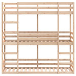 Trippel Køyeseng 90X200 Cm Heltre Furu