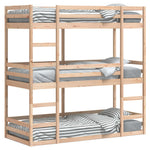 Trippel Køyeseng 90X190 Cm Heltre Furu