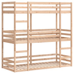 Trippel Køyeseng 90X190 Cm Heltre Furu