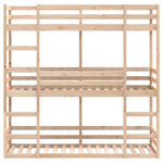 Trippel Køyeseng 90X190 Cm Heltre Furu