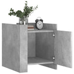 Nattbord Betonggrå 45X50X50 Cm Konstruert Tre