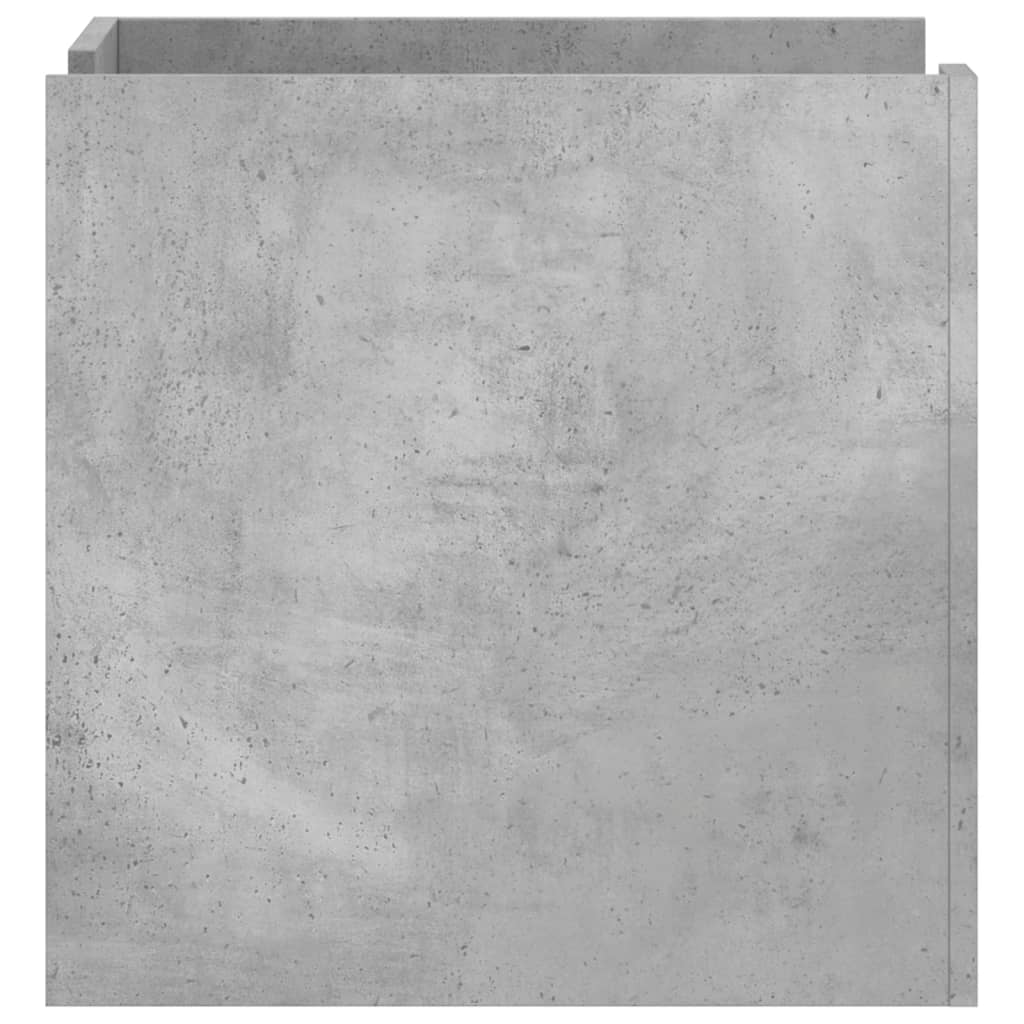 Nattbord Betonggrå 45X50X50 Cm Konstruert Tre