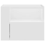 Veggmontert Nattbord Hvit 45X30X35 Cm