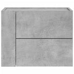 Veggmonterte Nattbord 2 Stk Betonggrå 45X30X35 Cm