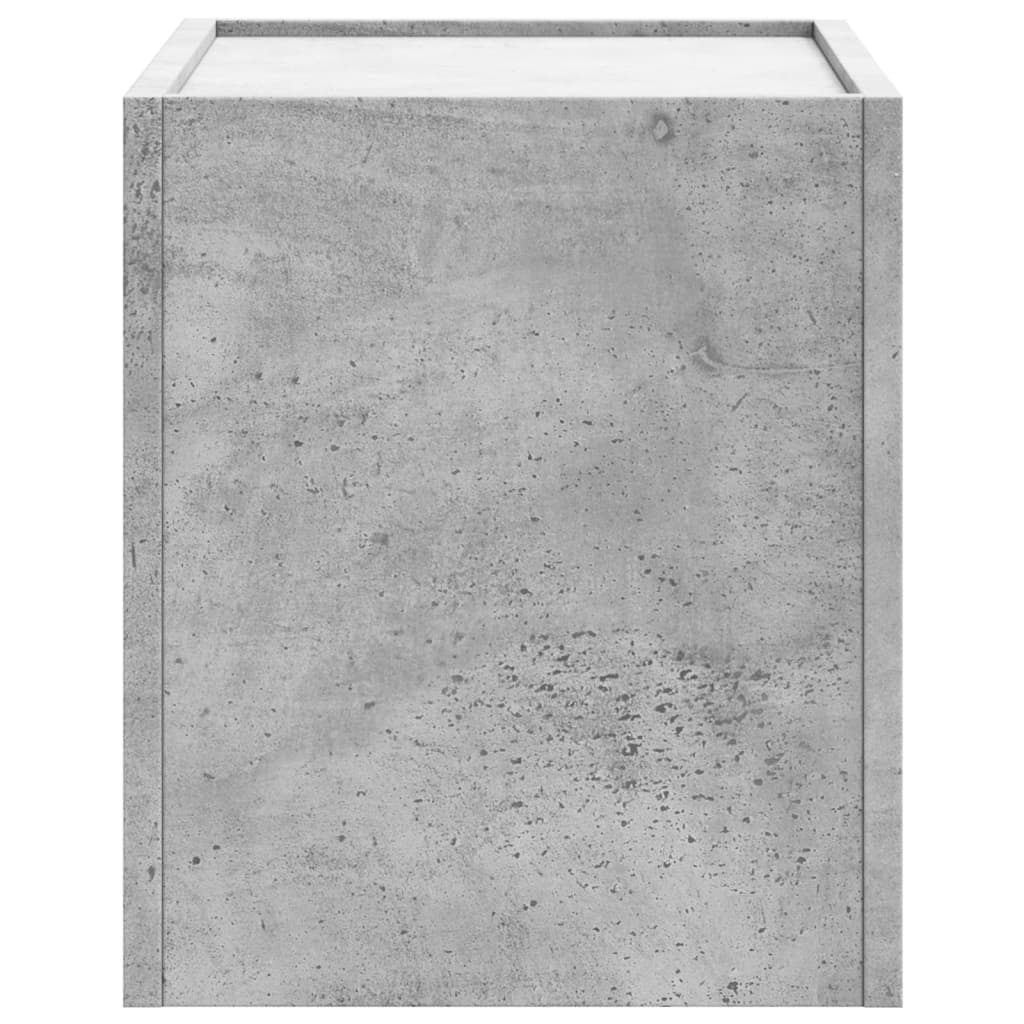Veggmonterte Nattbord 2 Stk Betonggrå 45X30X35 Cm