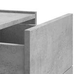 Veggmonterte Nattbord 2 Stk Betonggrå 45X30X35 Cm