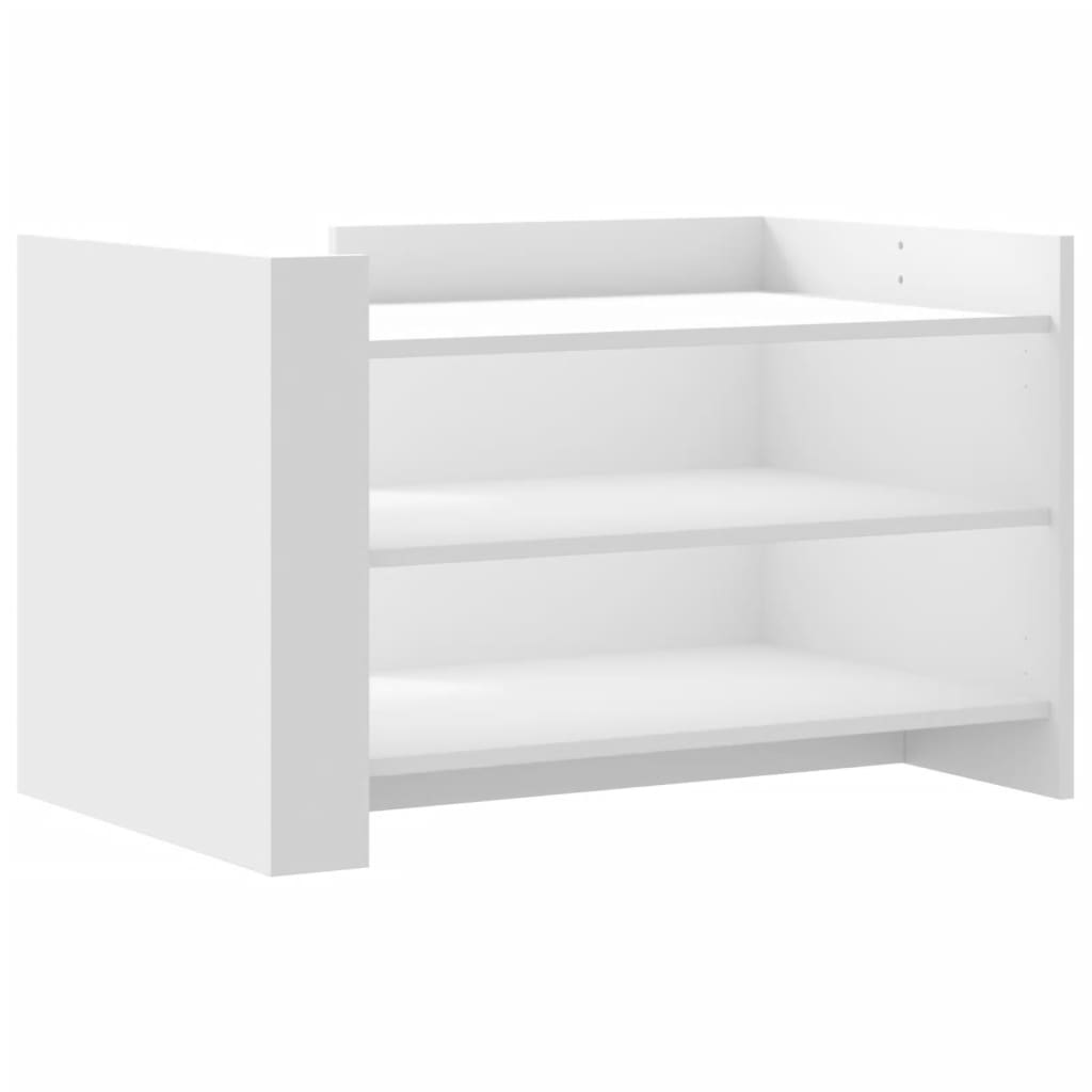 Salongbord Hvit 80X50X50 Cm Konstruert Tre