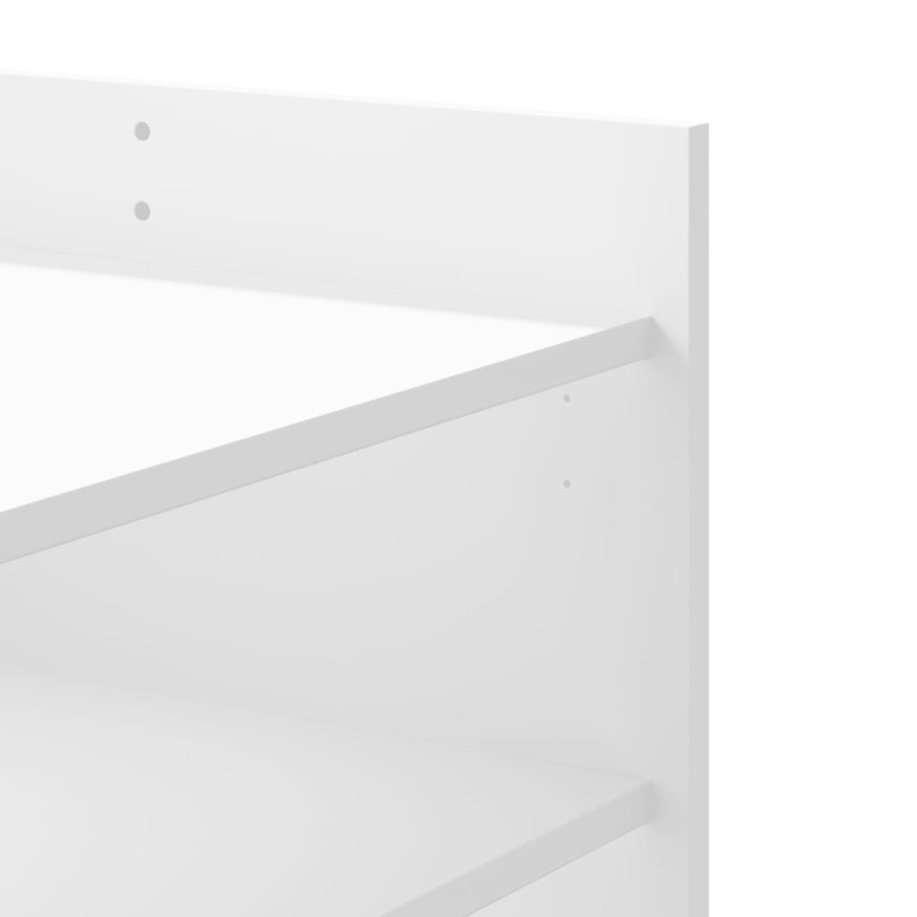 Salongbord Hvit 80X50X50 Cm Konstruert Tre