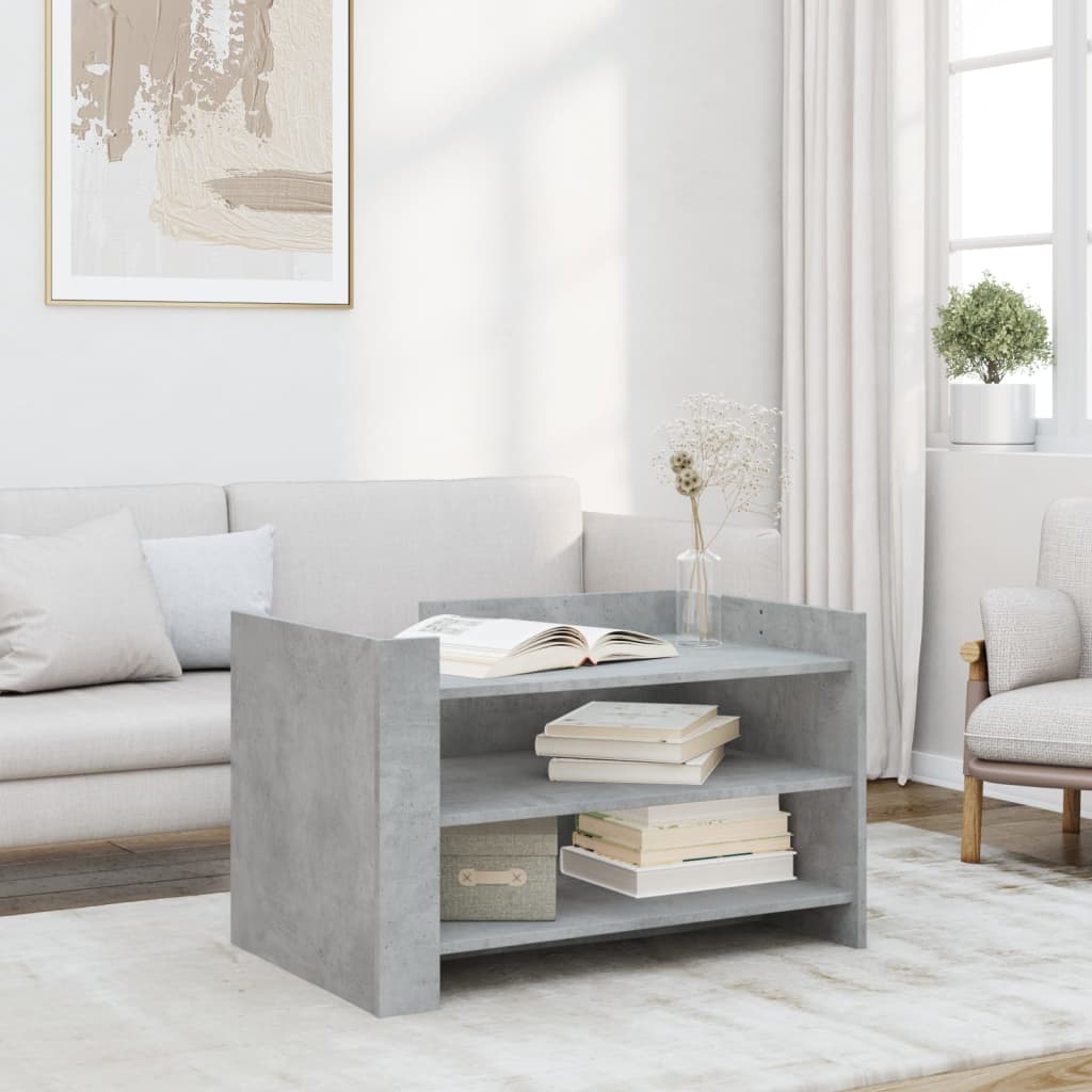 Salongbord Betonggrå 80X50X50 Cm Konstruert Tre