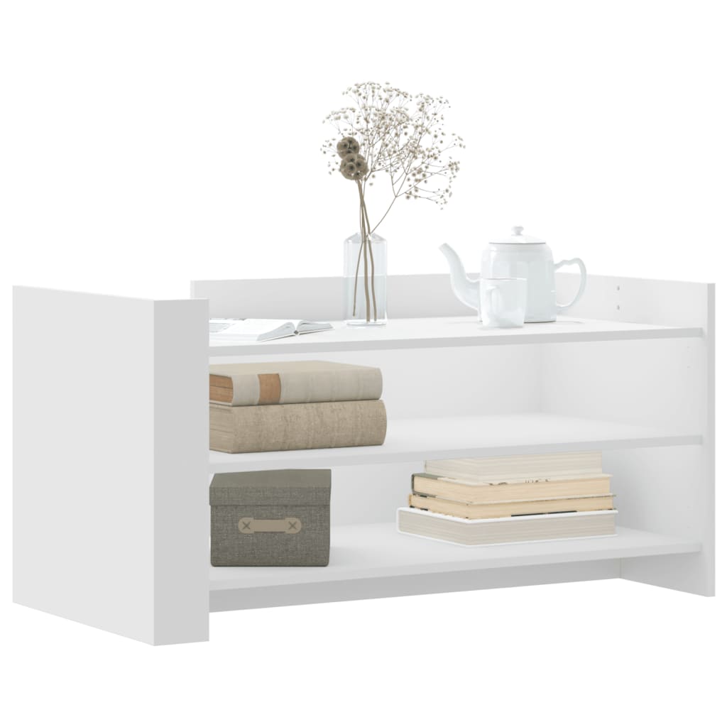 Salongbord Hvit 100X50X50 Cm Konstruert Tre