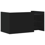 Salongbord Svart 100X50X50 Cm Konstruert Tre