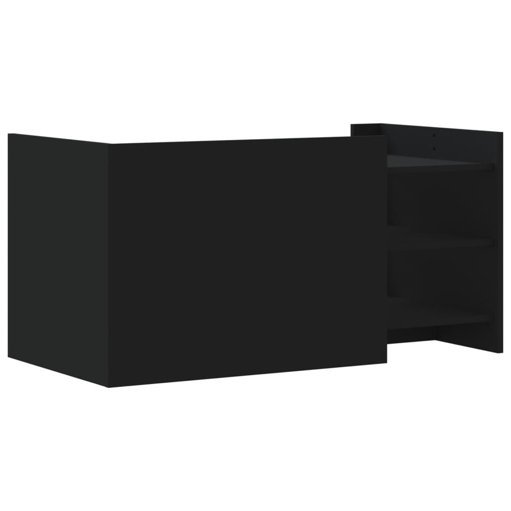 Salongbord Svart 100X50X50 Cm Konstruert Tre