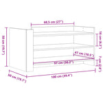 Salongbord Svart 100X50X50 Cm Konstruert Tre