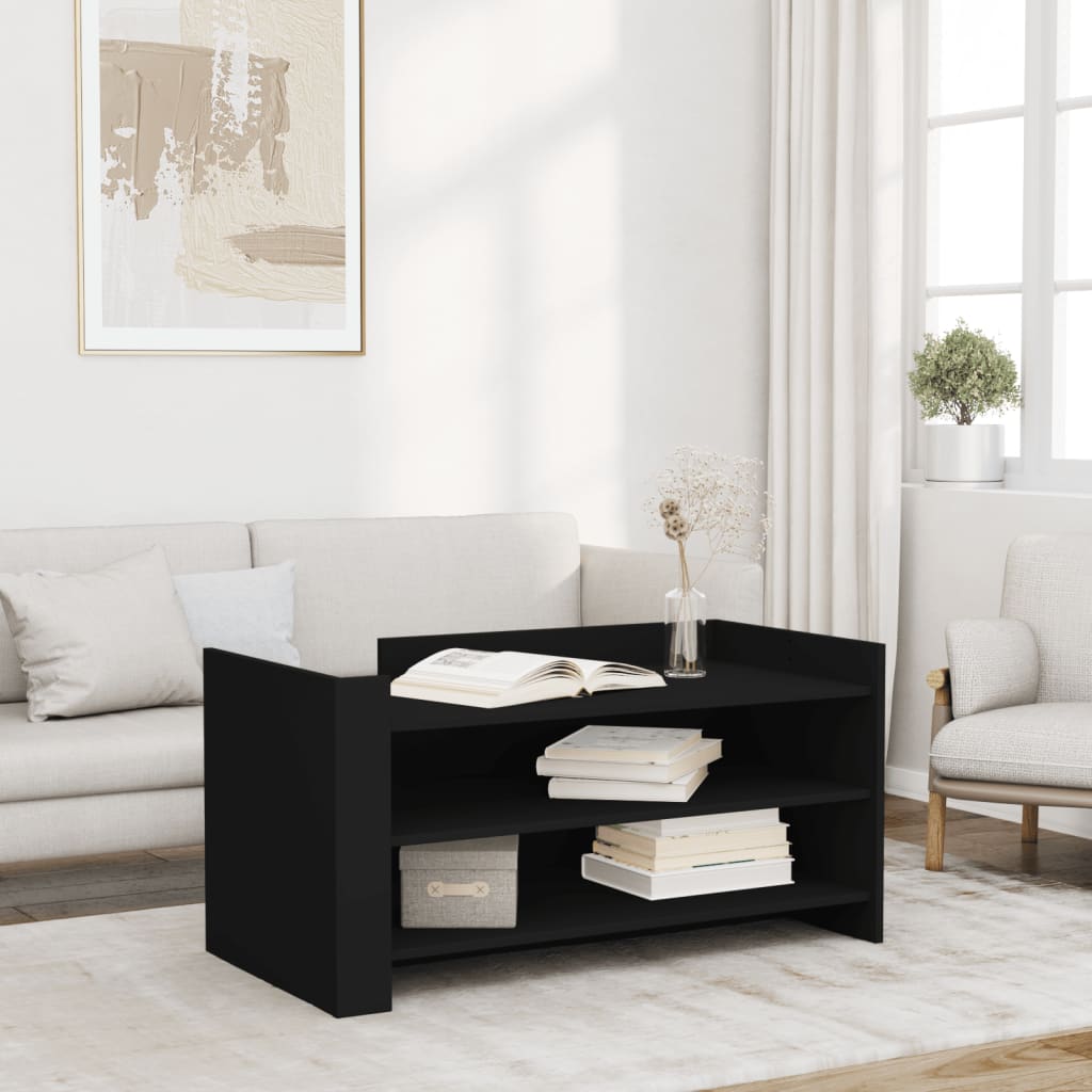 Salongbord Svart 100X50X50 Cm Konstruert Tre